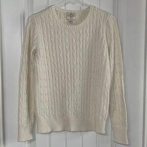 St. John's Bay Cream Cable Knit Sweater